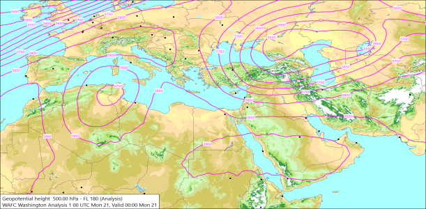 500hPa 00Z 21/10/2024 10:56