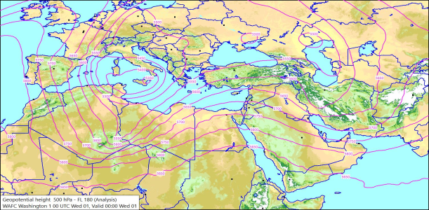 500hPa 00Z 01/04/2026 11:44