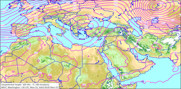500hPa 00Z 03/08/2026 10:52