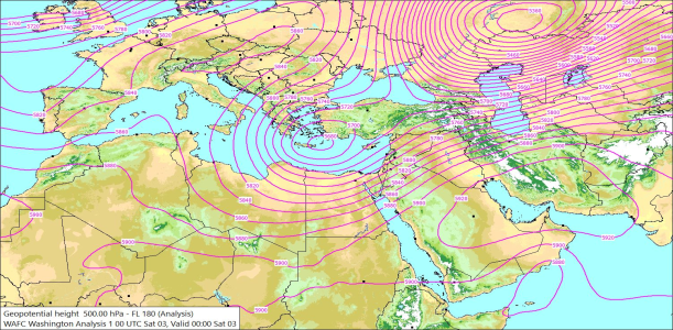 500hPa 00Z 03/10/2026 10:30