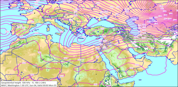 500hPa +24 Hours 04/10/2026 10:46