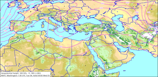 500hPa +24 Hours 04/11/2025 10:56