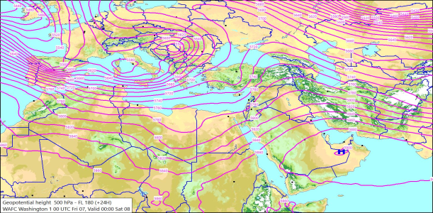 500hPa +24 Hours 07/11/2025 10:31