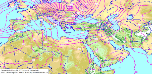 500hPa +24 Hours 08/07/2026 10:35