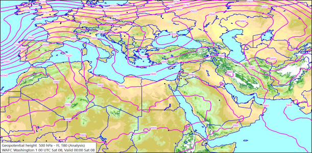 500hPa 00Z 08/08/2026 10:15