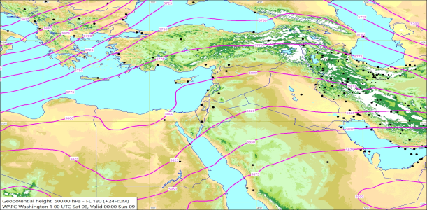 500hPa +24 Hours 08/11/2025 10:38