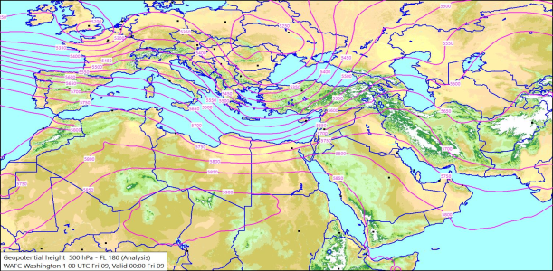 500hPa 00Z 09/01/2026 10:31