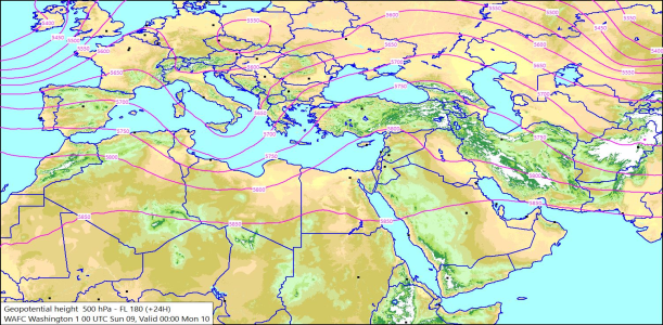 500hPa +24 Hours 09/11/2025 11:41