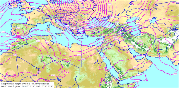 500hPa 00Z 10/07/2026 09:12
