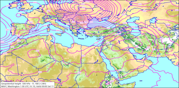 500hPa +24 Hours 10/07/2026 09:12