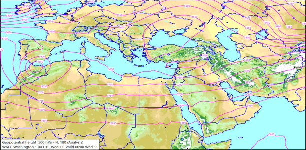 500hPa 00Z 11/03/2026 10:04