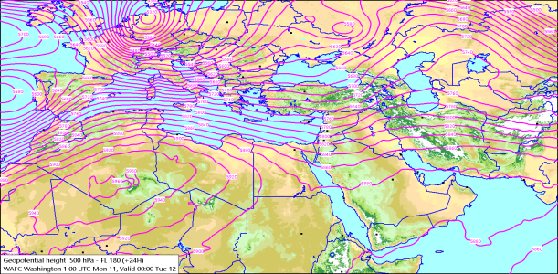 500hPa +24 Hours 11/05/2026 09:57