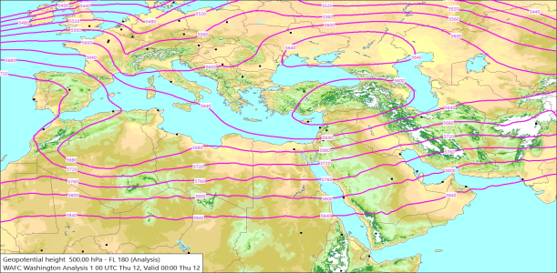 500hPa 00Z 12/03/2026 11:36