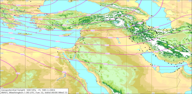 500hPa +24 Hours 12/05/2026 11:52