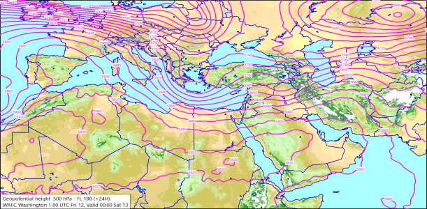 500hPa +24 Hours 12/06/2026 09:15