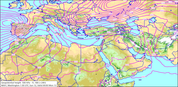 500hPa +24 Hours 12/07/2026 10:36