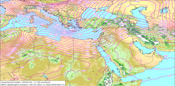 500hPa 00Z 12/10/2026 12:19