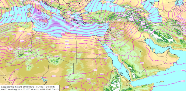 500hPa +24 Hours 12/10/2026 12:19