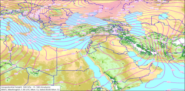 500hPa 00Z 13/07/2026 10:48