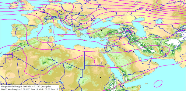 500hPa 00Z 13/09/2026 12:19