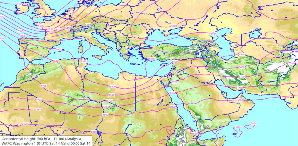 500hPa 00Z 14/03/2026 11:33