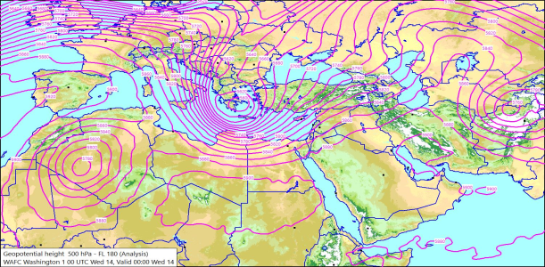 500hPa 00Z 14/10/2026 11:18