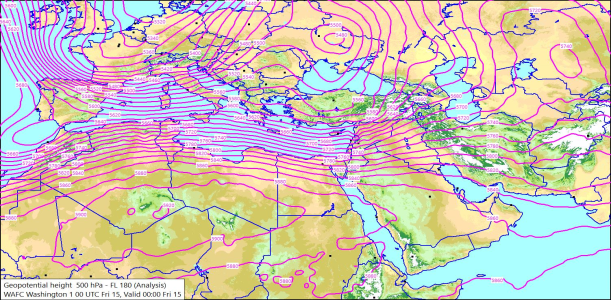 500hPa 00Z 15/05/2026 09:33