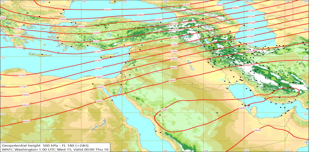 500hPa +24 Hours 15/10/2025 10:04