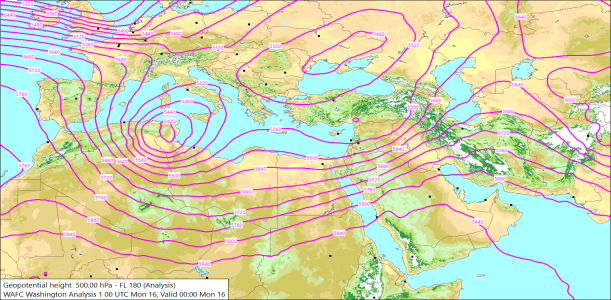 500hPa 00Z 16/03/2026 11:14