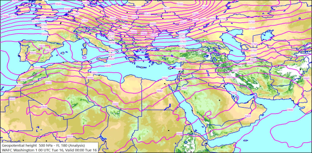 500hPa 00Z 16/06/2026 09:44