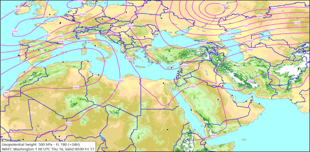 500hPa +24 Hours 16/07/2026 13:32