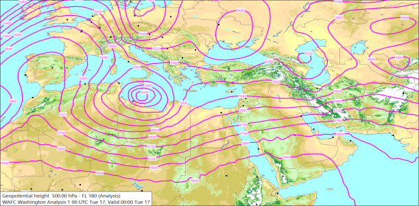 500hPa 00Z 17/03/2026 09:25