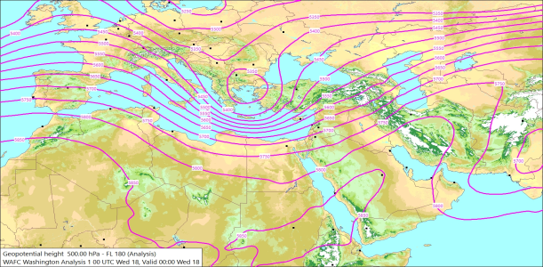 500hPa 00Z 18/02/2026 10:30