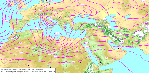 500hPa 00Z 18/03/2026 12:12