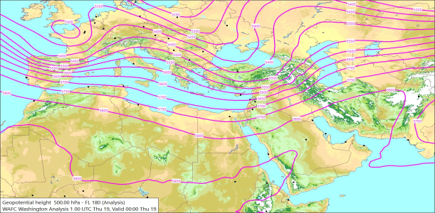 500hPa 00Z 19/02/2026 11:09