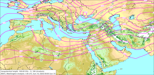 500hPa 00Z 19/04/2026 12:02