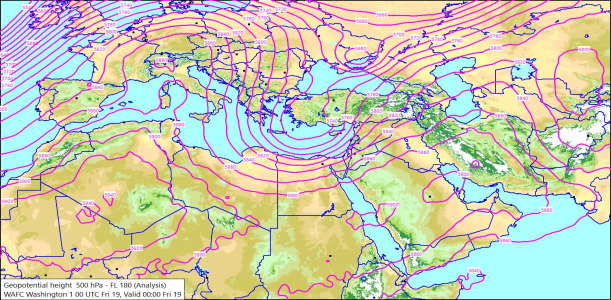 500hPa 00Z 19/06/2026 09:49