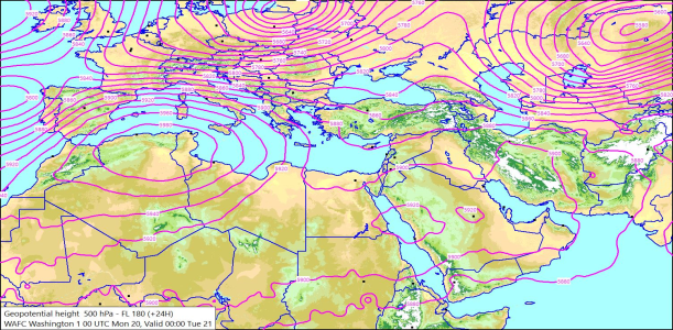 500hPa +24 Hours 20/07/2026 11:44