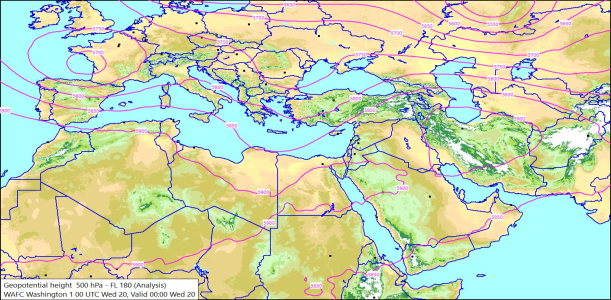 500hPa 00Z 20/08/2025 10:00