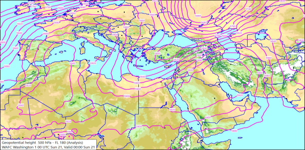 500hPa 00Z 21/06/2026 13:18