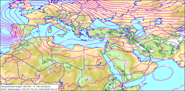 500hPa 00Z 25/06/2026 10:32