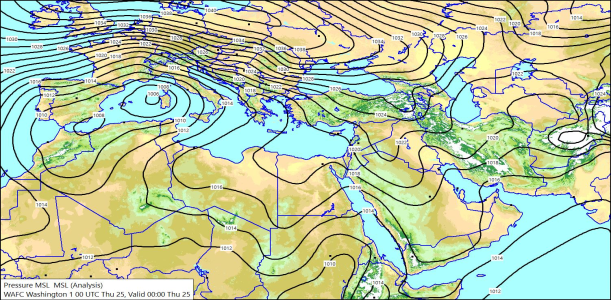 Surface 00Z 25/12/2025 10:40