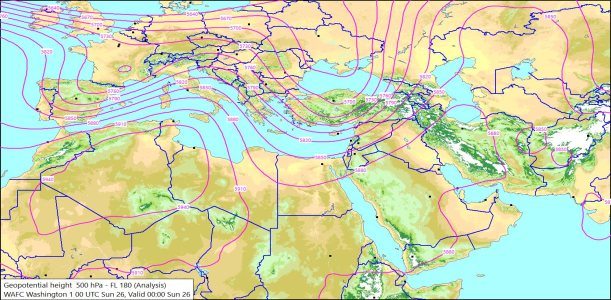 500hPa 00Z 26/07/2026 10:56