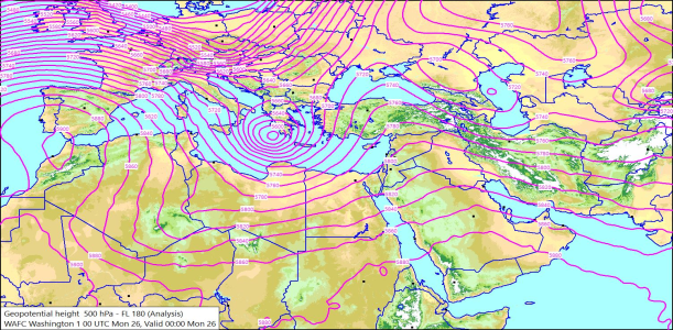 500hPa 00Z 26/10/2026 14:35
