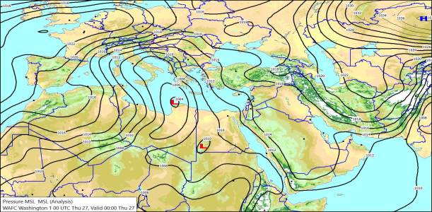 Surface 00Z 27/03/2025 10:47