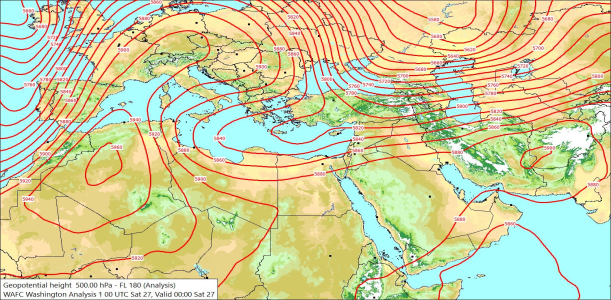 500hPa 00Z 27/06/2026 09:56