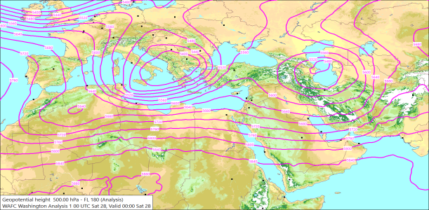 500hPa 00Z 28/03/2026 10:50