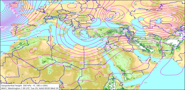500hPa +24 Hours 29/09/2026 10:35