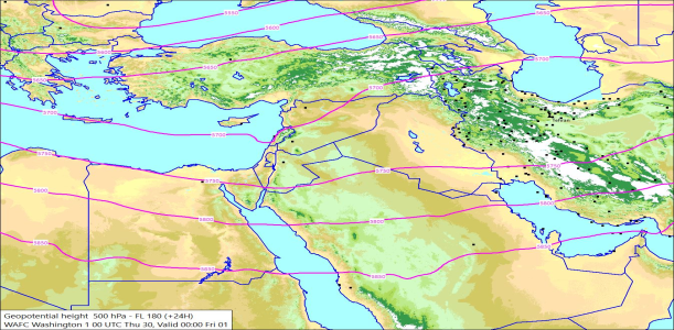 500hPa +24 Hours 30/04/2026 10:04