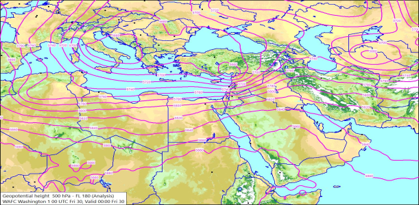 500hPa 00Z 30/10/2026 11:20
